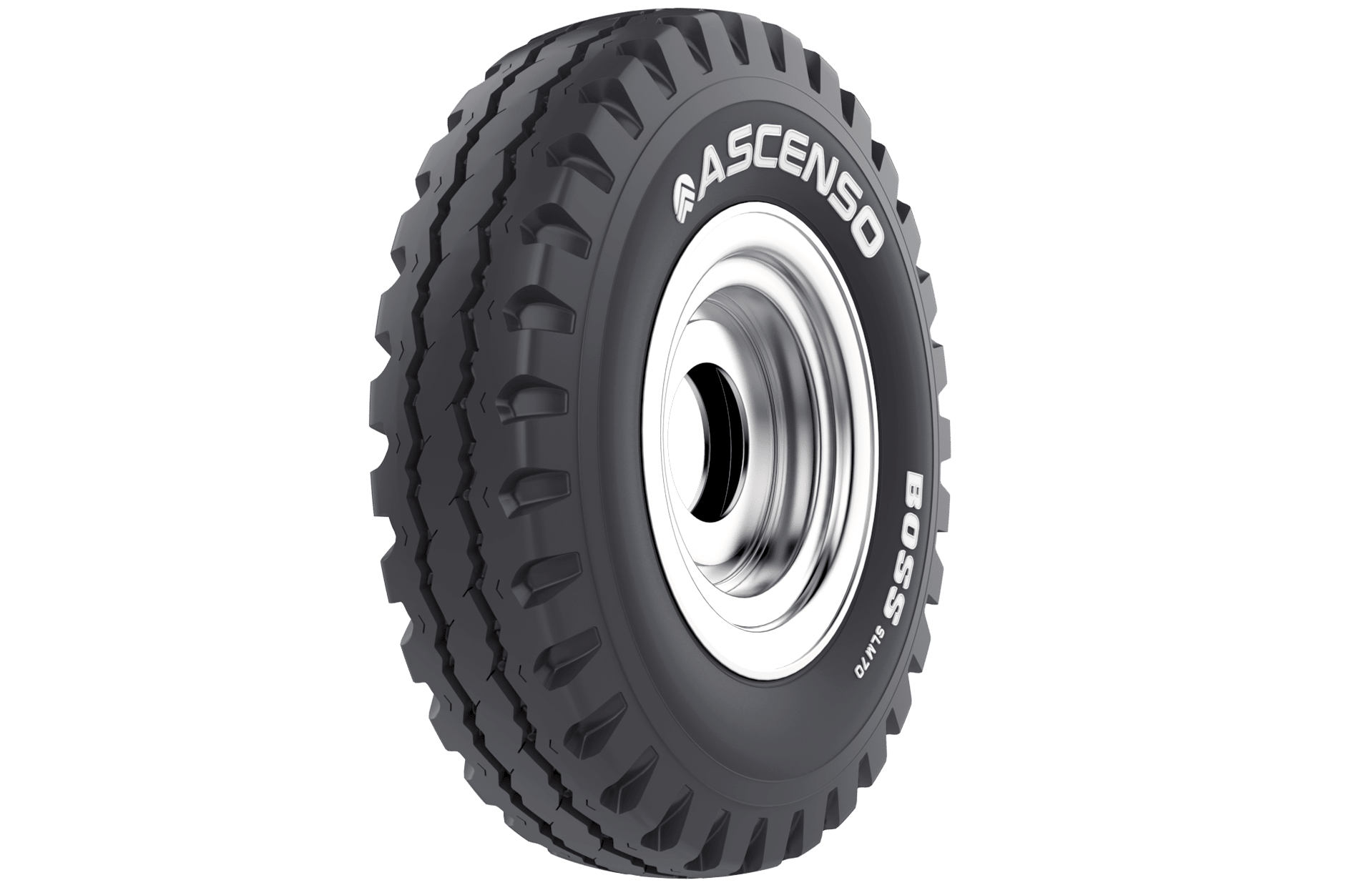 Front view of the Boss SLM 70 30 tire.